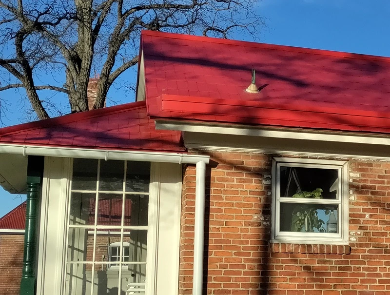 Red metal Roof Conroe