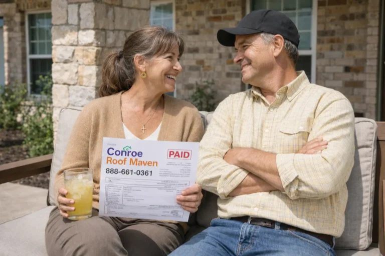 Roofer Conroe Happy Couple